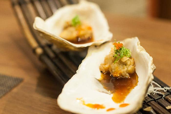 ikigai tempurated oysters
